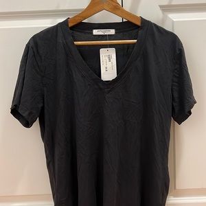 EVEREVE Dark Gray V Neck Short Sleeve, Brand New With Tags